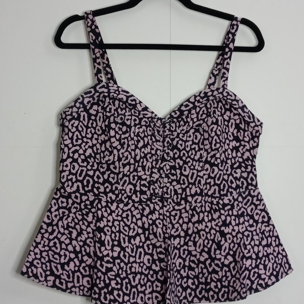 Torrid Leopard Peplum Top